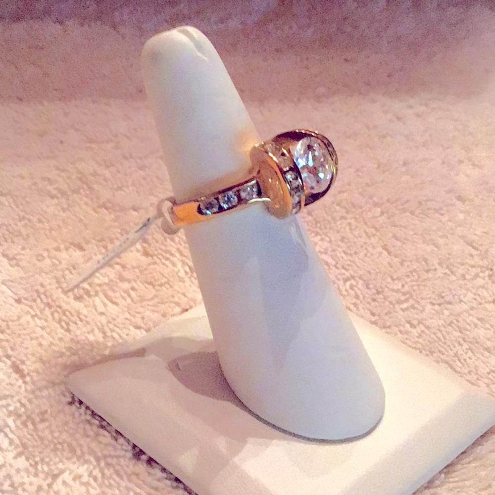 New Rhodium plated Ring